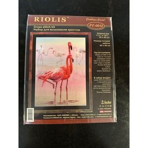 RIOLIS Cross Stitch Kit Flamingo Sunset Landscape PT0012